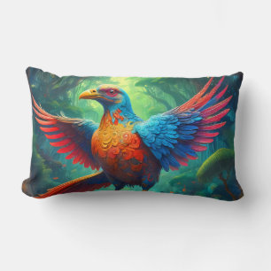 Coussin Rectangle Oiseau du Costa Rica dans la jungle