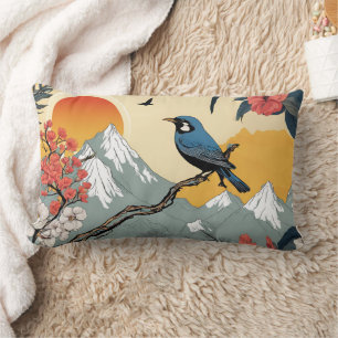 Coussin Rectangle Oiseau précoce