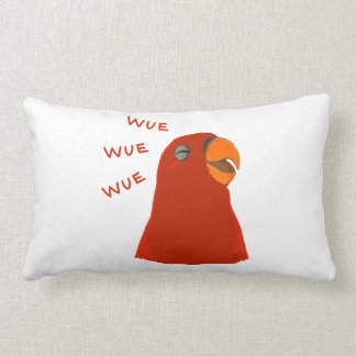Coussin Rectangle Oiseau rouge "GUMI" wuewuewuewuewuewue.....regard 