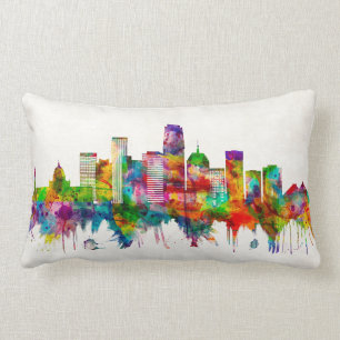 Coussin Rectangle Oklahoma City Oklahoma Skyline