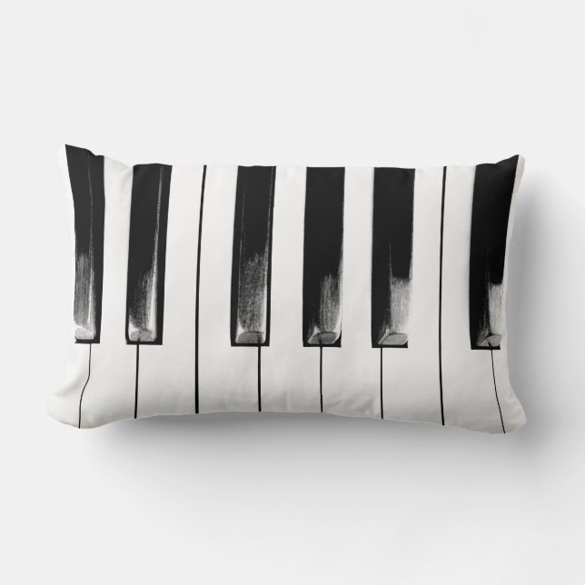 Coussin Rectangle Old Piano Keys Cool Amusement (Recto)