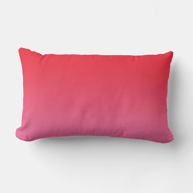 Coussin Rectangle "Ombre rouge et rose" (Recto)