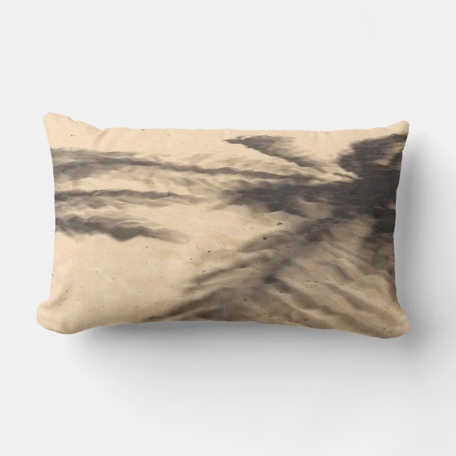 Coussin Rectangle Ombres sur le sable (Recto)