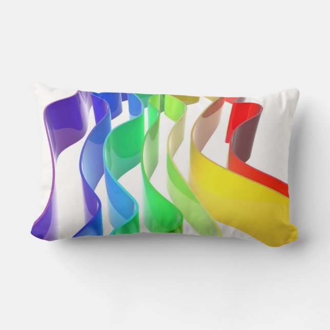 Coussin Rectangle Ondes Rainbow (Verso)