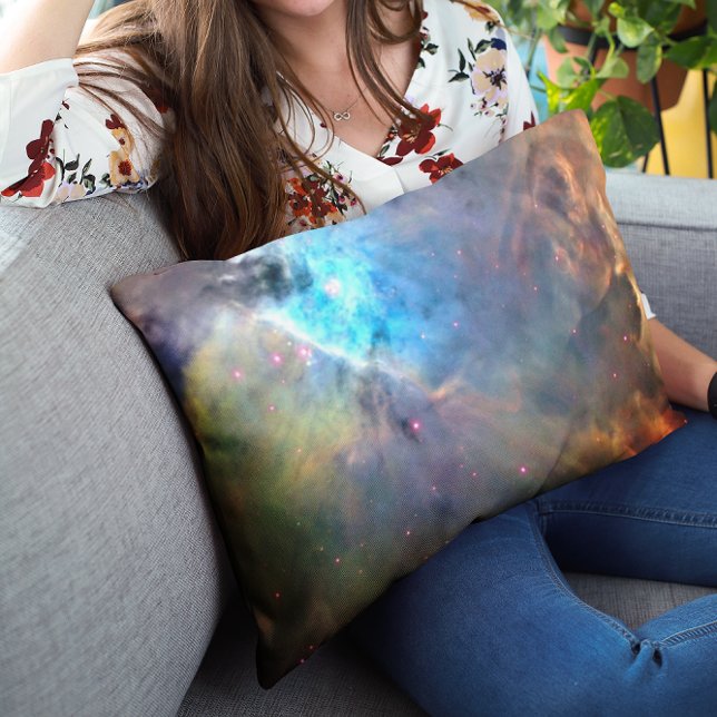 Coussin Rectangle Orion Nebula Space Galaxy (Orion Nebula Space Galaxy Lumbar Pillow)