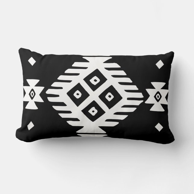 Coussin Rectangle Ornement natif slave ethnique boho kilim bulgare (Recto)