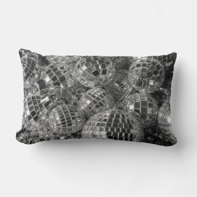 Coussin Rectangle Ornements Disco Ball (Recto)