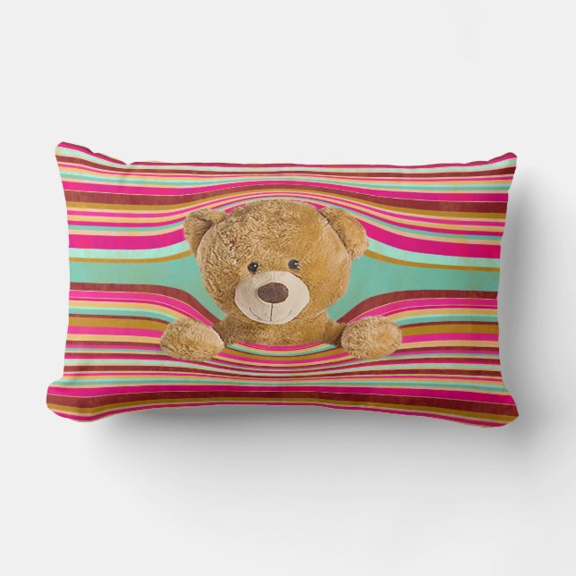 Coussin Rectangle Ours En Teddy (Recto)