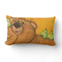 Ours et poires/coussin
