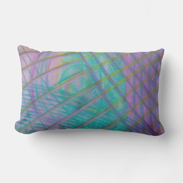 Coussin Rectangle P34 Art Abstrait Coloré Unique (Recto)