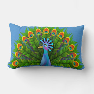 Coussin Rectangle Pacock