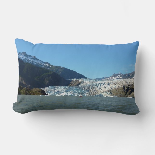 Coussin Rectangle Pagaie sur le glacier Mendenhall (Recto)