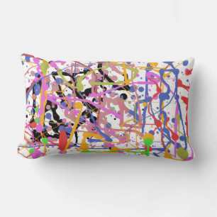 Coussin Rectangle Paint Splatter