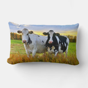 Coussin Rectangle Paire de vaches dans le pâturage