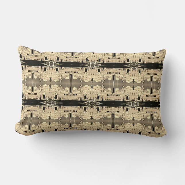 Coussin Rectangle Palais princier de Monaco Principauté vintage (Recto)