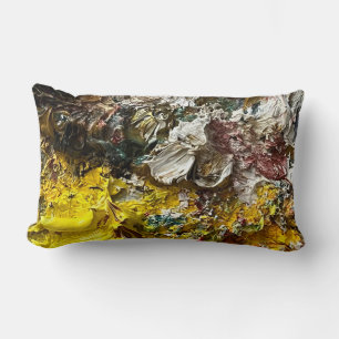 Coussin Rectangle Palette de l'artiste #1