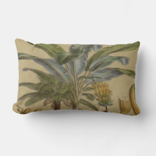 Coussin Rectangle Palm Antique Fruit Tropical Art Botanique