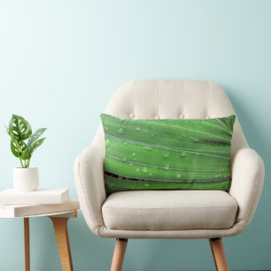 Coussin Rectangle Palmier de Noël et gouttes de pluie
