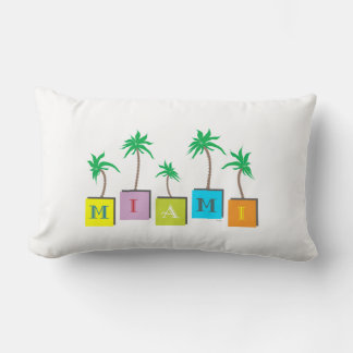 Coussin Rectangle Palms de Miami Floride