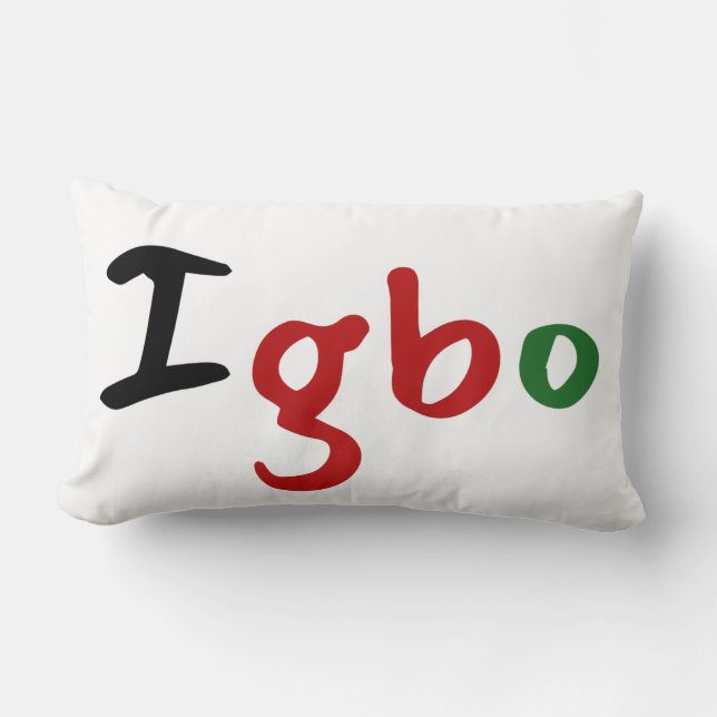 Coussin Rectangle Panafricain Igbo (Recto)