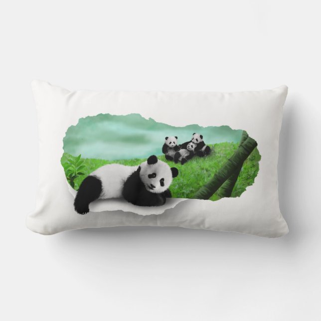 Coussin Rectangle panda (Recto)