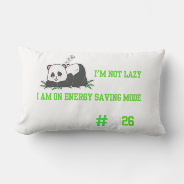 Coussin Rectangle "Panda somptueux confort ludique design tendance" (Recto)