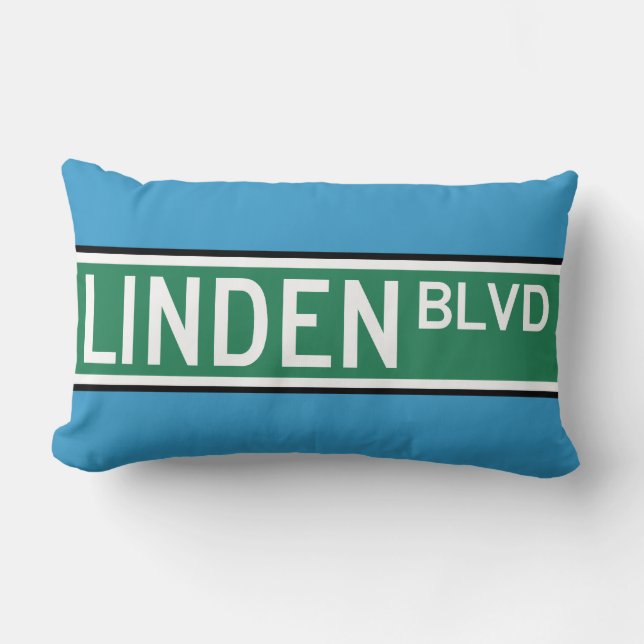 Coussin Rectangle Panneau Boulevard Linden (Recto)