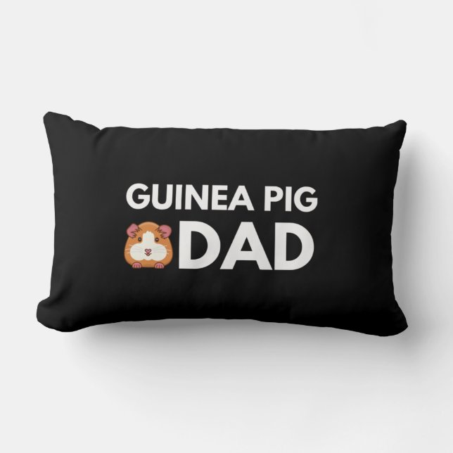 Coussin Rectangle Papa de porc de Guinée (Recto)