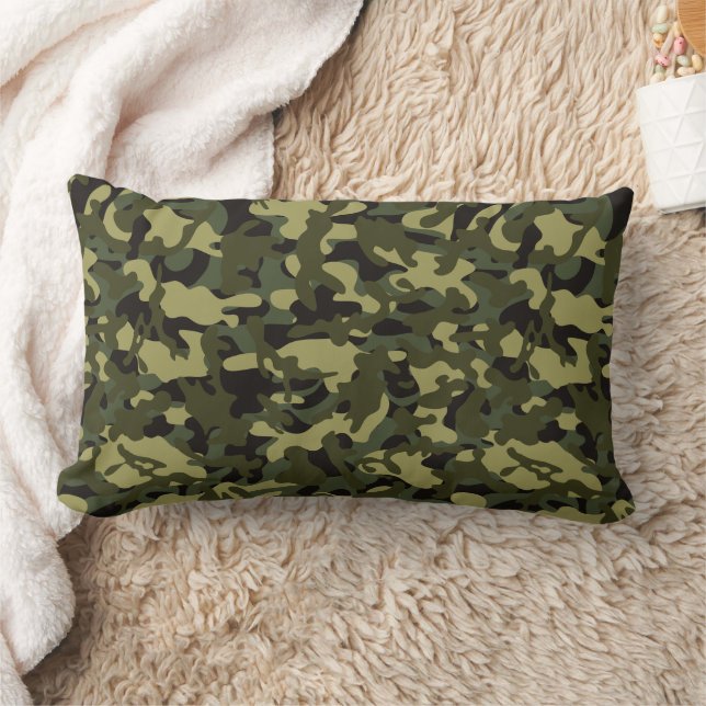 Coussin Rectangle Papier de soie camouflage Euro Spring (Couverture)