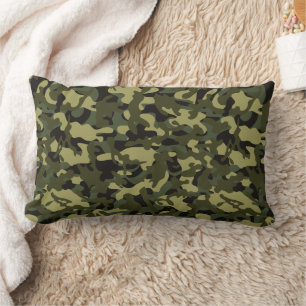 Coussin Rectangle Papier papier tissu de l'Euro Spring Camouflage