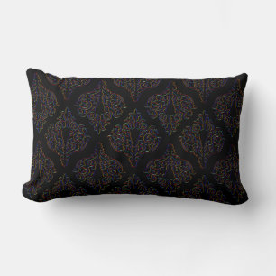 Coussin Rectangle Papier Peint Damassé Vintage Ornement Lombaire