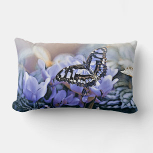 Coussin Rectangle Papillon bleu