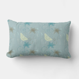 Coussin Rectangle papillon et flore motifs