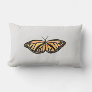 Coussin Rectangle Papillon Monarque Peinture de Throw Pillow