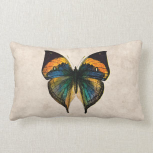 Coussin Rectangle Papillons vintages de l'illustration 1800's de