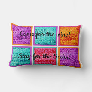 Coussin Rectangle Pâque 20 x 20 Matzah coloré