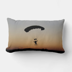 Coussin Rectangle Parachute de Skydiver à Sunset Sky Diver