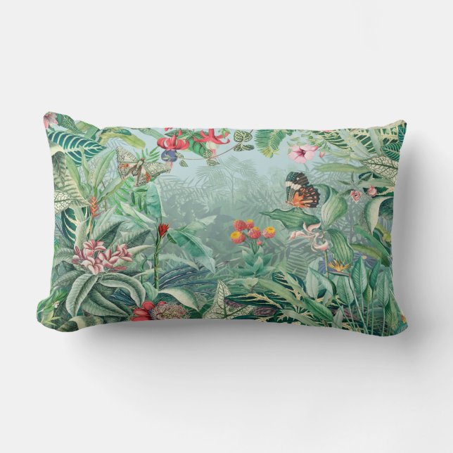Coussin Rectangle Paradis tropical (Recto)