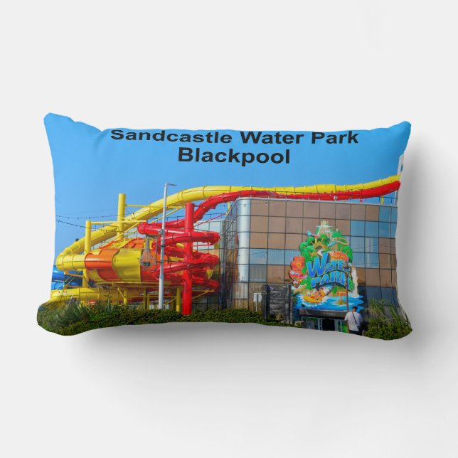 Coussin Rectangle Parc aquatique Sandcastle Blackpool  (Recto)