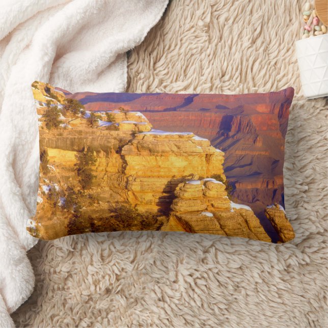Coussin Rectangle Parc national du Grand Canyon en hiver (Couverture)