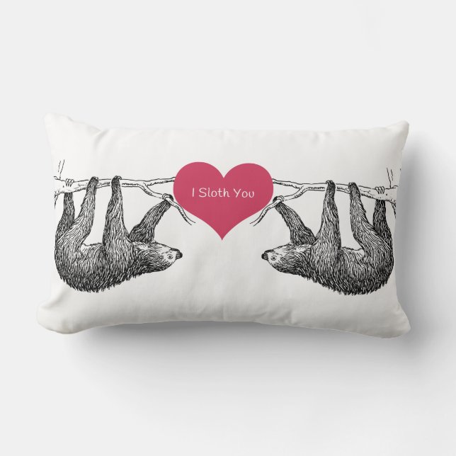 Coussin Rectangle Paresse = amour (Recto)