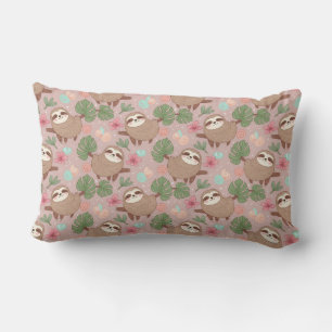 Coussin Rectangle Paresseux Rêve Tropical