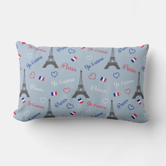 Coussin Rectangle Paris (Recto)