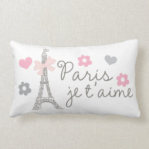 Coussin Rectangle Paris Je T'aime