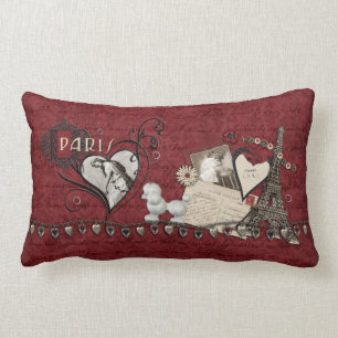 Coussin Rectangle Paris Romance