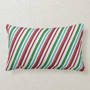 Coussin Rectangle Parties scintillant Candy Stripes