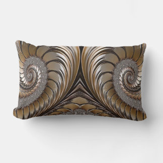Coussin Rectangle Parties scintillant diamant, bronze, or et marbre
