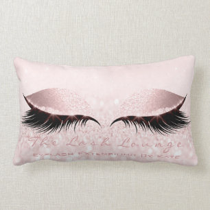 Coussin Rectangle Parties scintillant rose Fille Maquillage Lash Oei