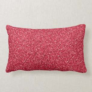 Coussin Rectangle Parties scintillant rouge brique
