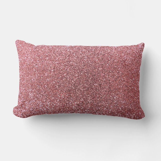 Coussin Rectangle Parties scintillantes rose-clair (Recto)